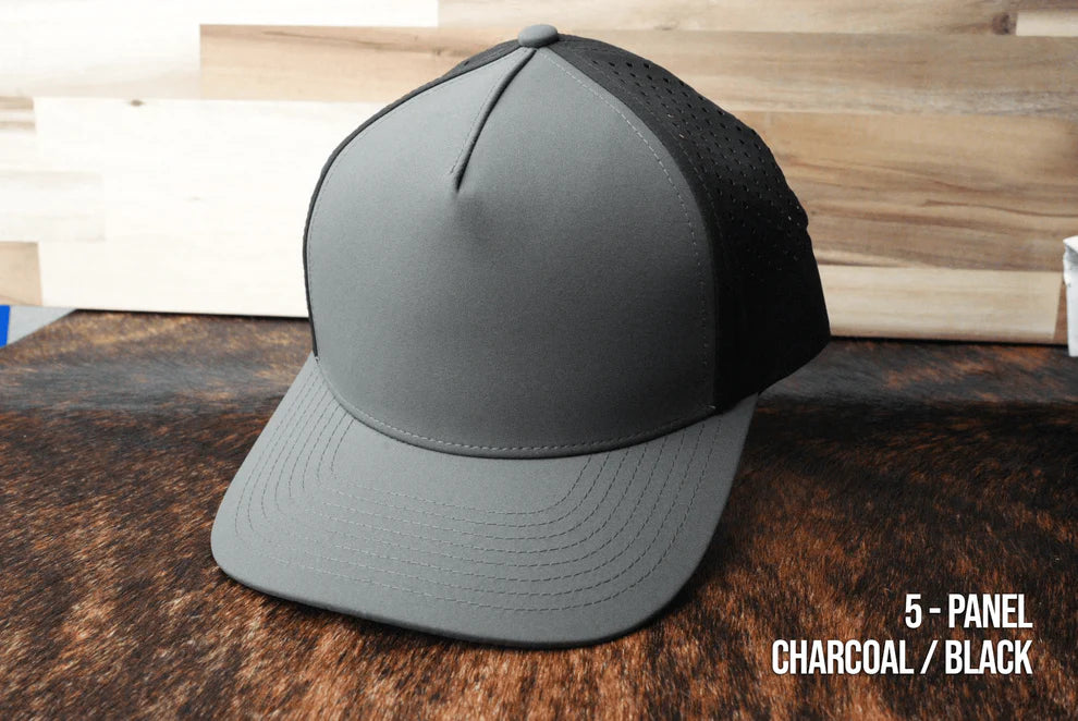 Custom Leather Hat Patches Lone Star 5 Panel