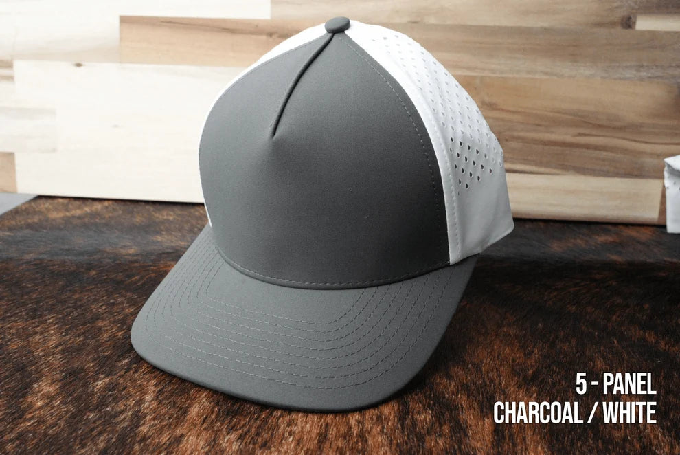 Custom Leather Hat Patches Lone Star 5 Panel