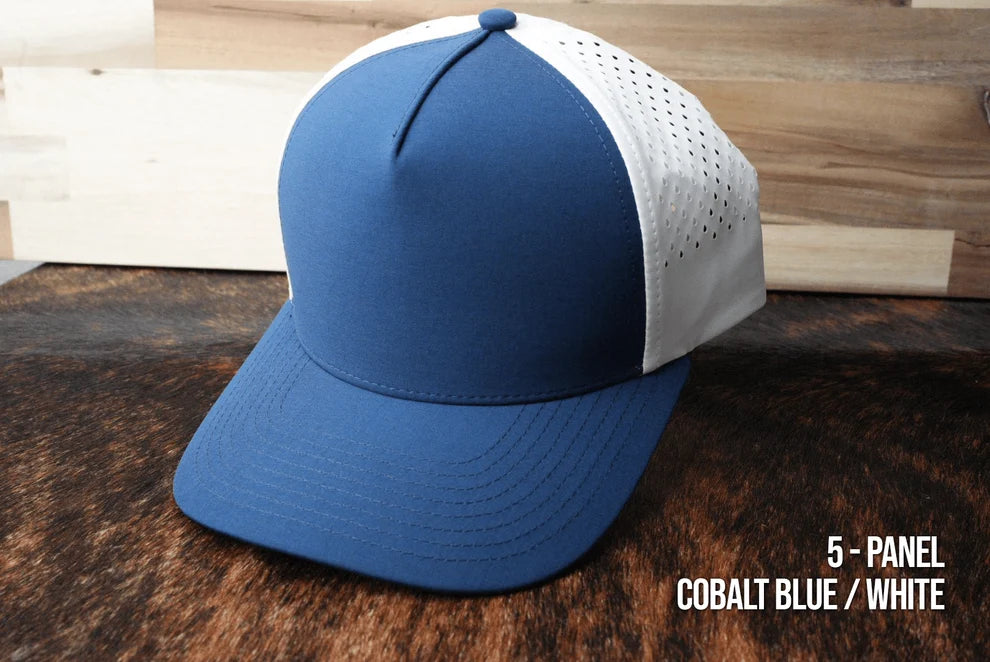 Custom Leather Hat Patches Lone Star 5 Panel