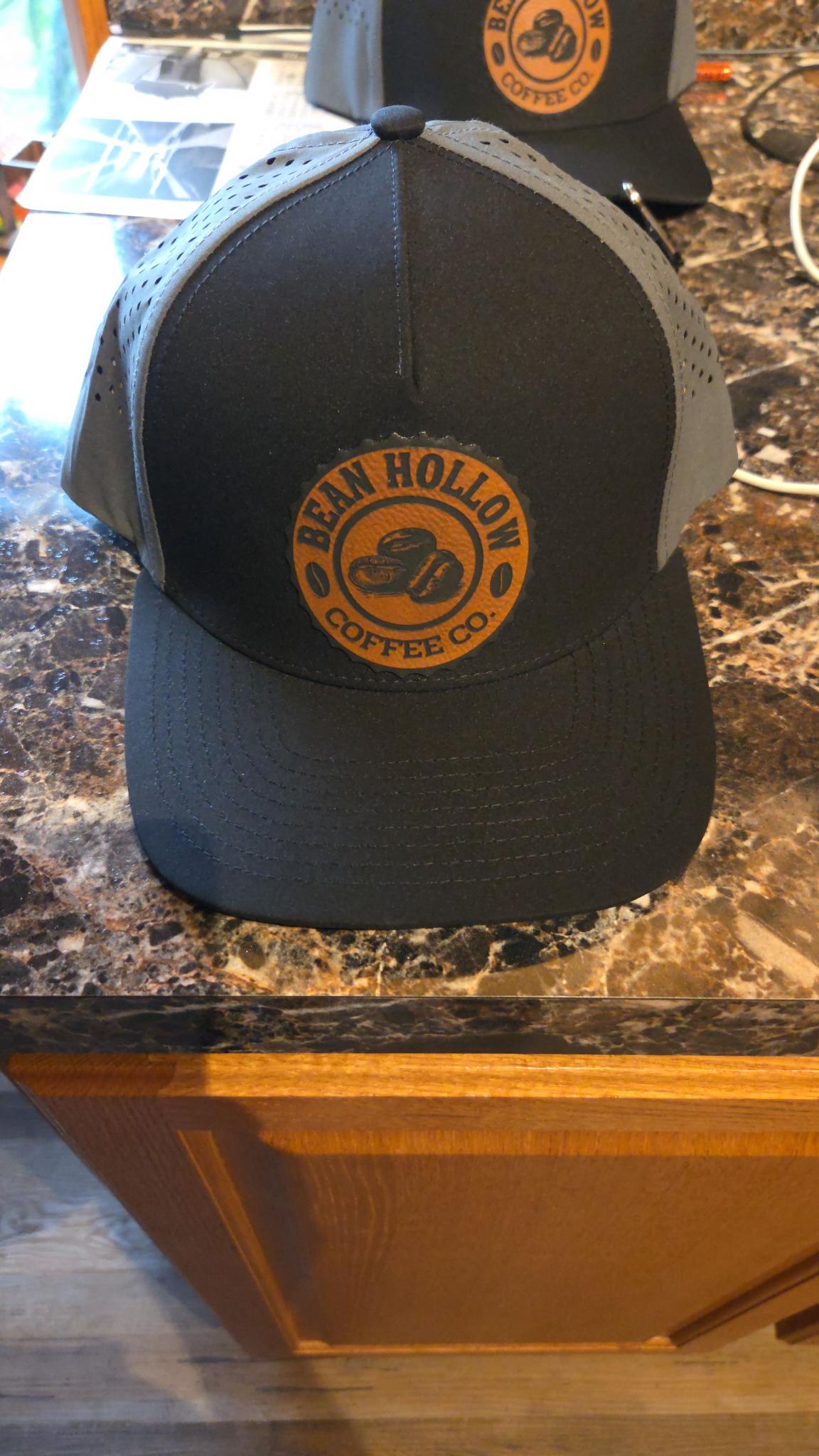 Custom Leather Hat Patches Lone Star 5 Panel