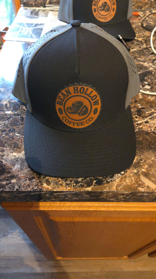 Custom Leather Hat Patches Lone Star 5 Panel